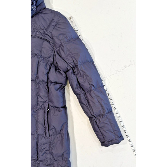 THE NORTH FACE Puffer 550 Fill Down Jacket Parka Coat Detach Hood Womens Large - Picture 6 of 16